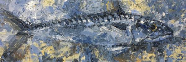 - Oil on Board, Painting by John Brenton, measuring 10 x 30 cm (H x W) framed at 18 x 38 cm £475